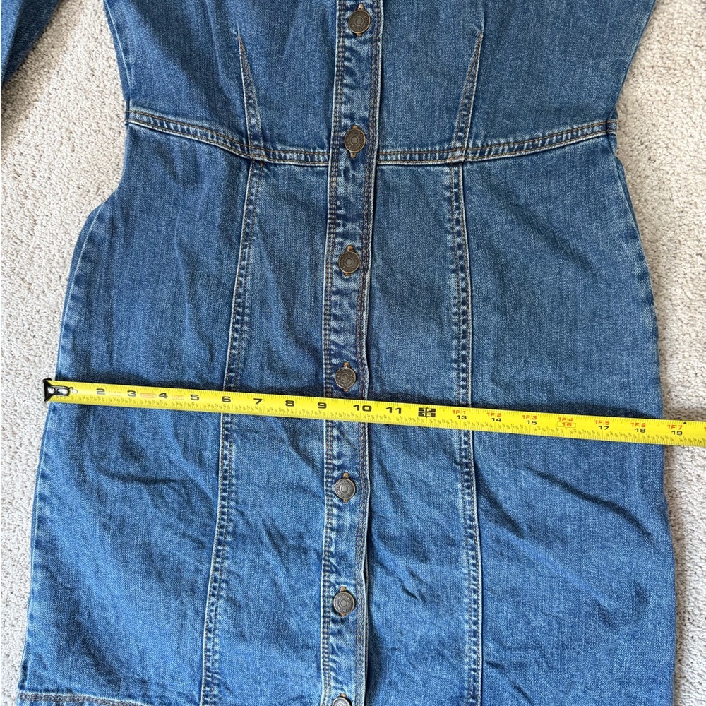 Ophelia Roe Women's Blue Denim Long Sleeve Dress Size‎ 4 - Picture 8 of 10